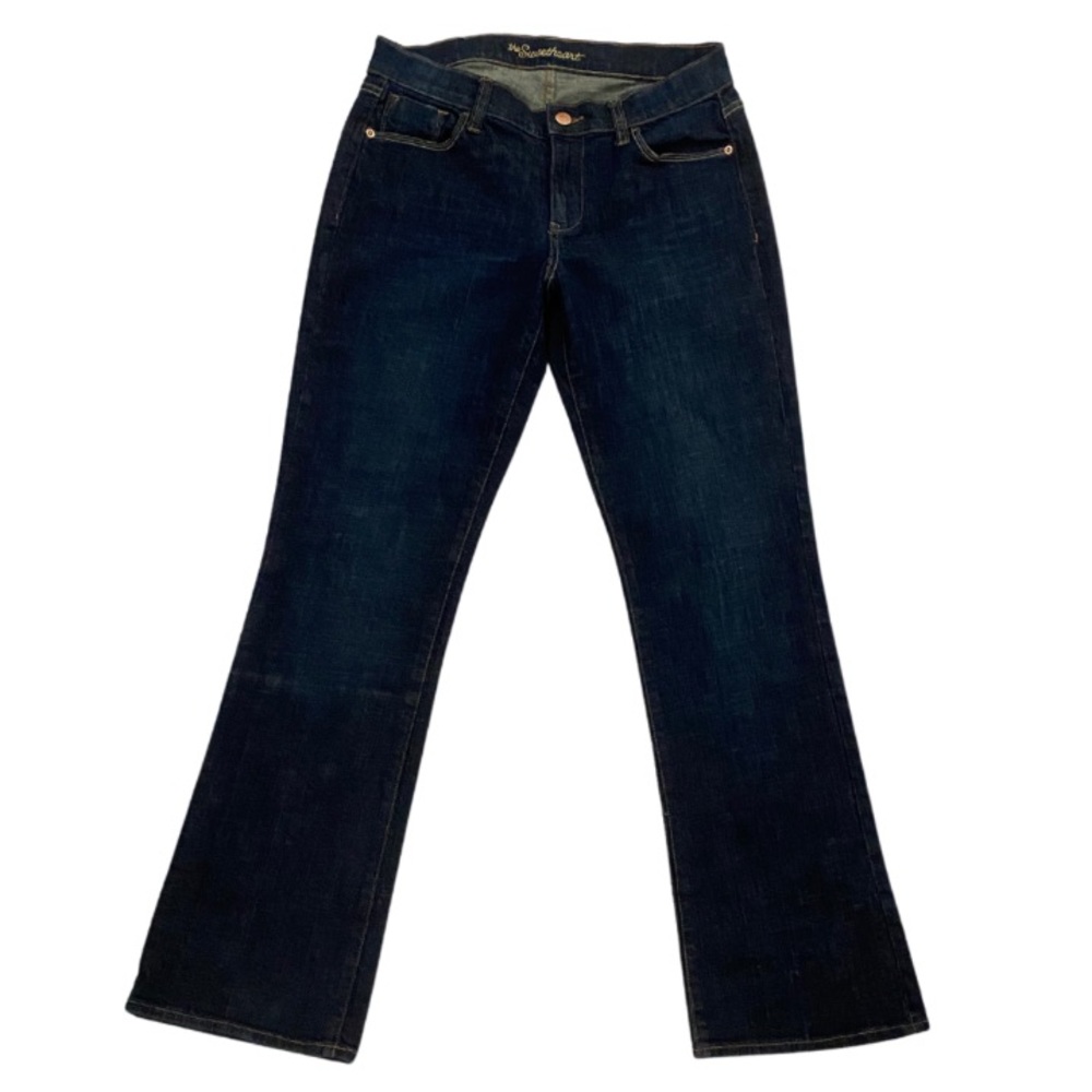 Ladies Dark Denim Flare Jeans by Sweetheart